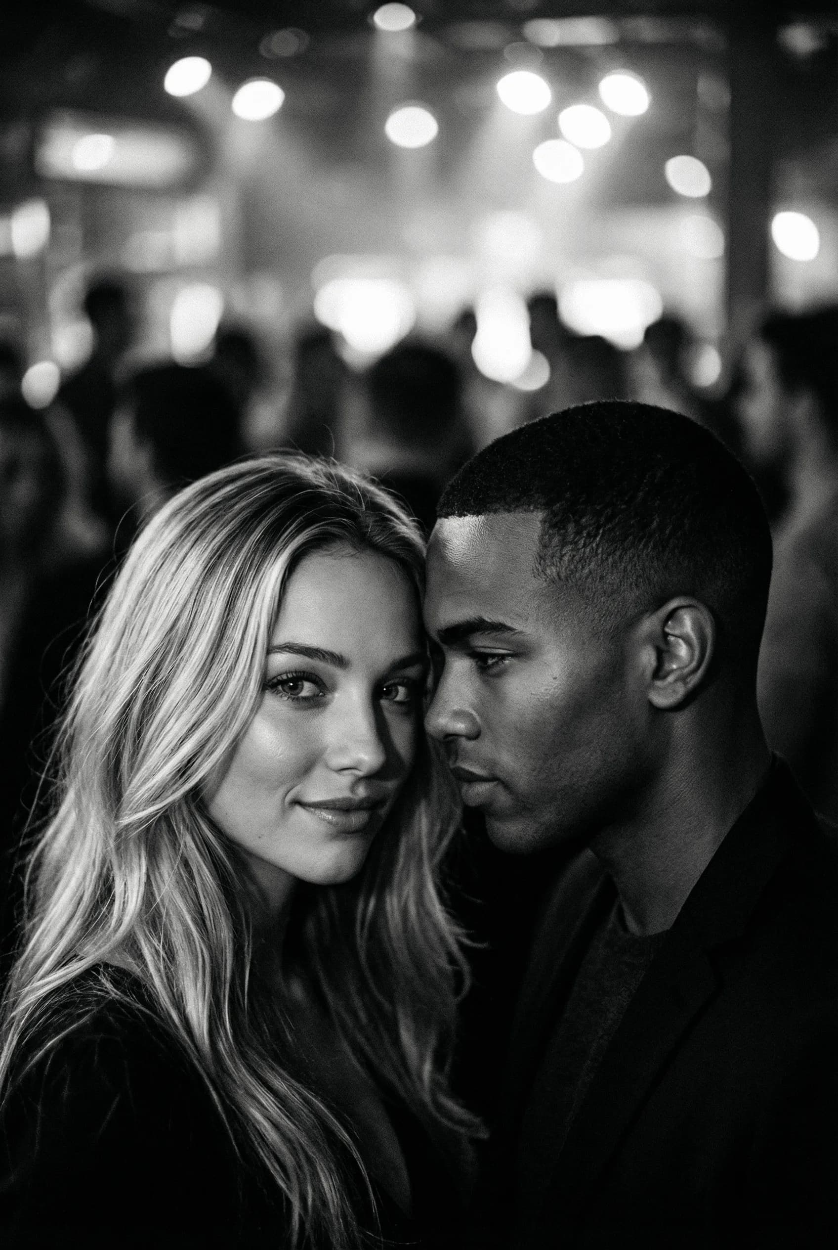 Intimate Monochrome Couple