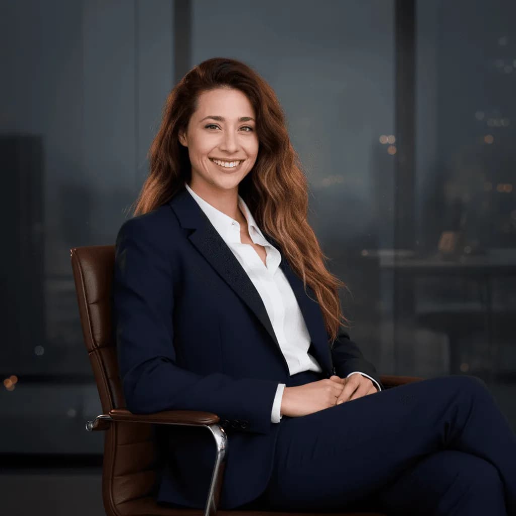 AI Executive Portrait – Professional Power Suit Studio Shot