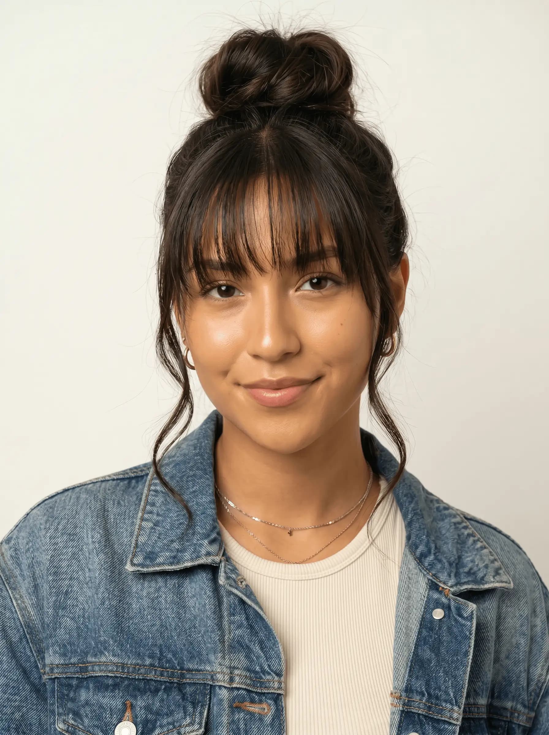 Messy Bun Bangs