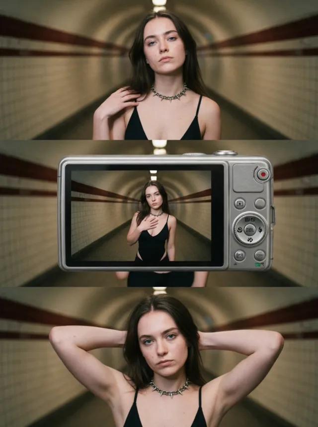 Camera in Tunnel Collage