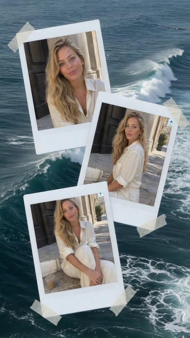 Ocean Polaroid Collage