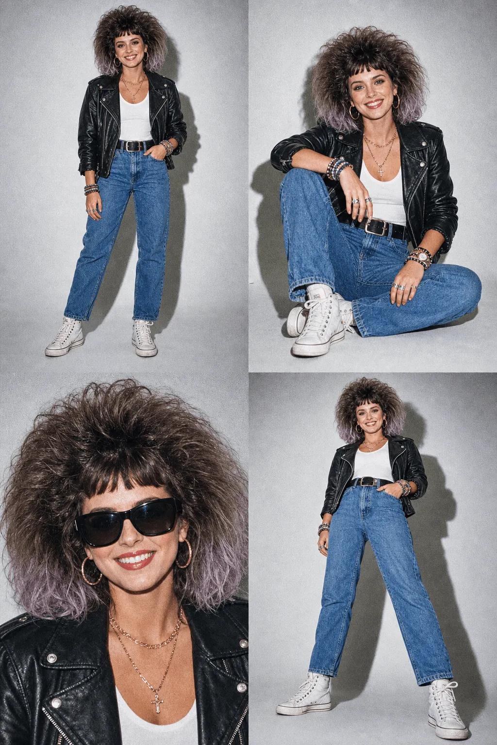 80s Fashion Collage