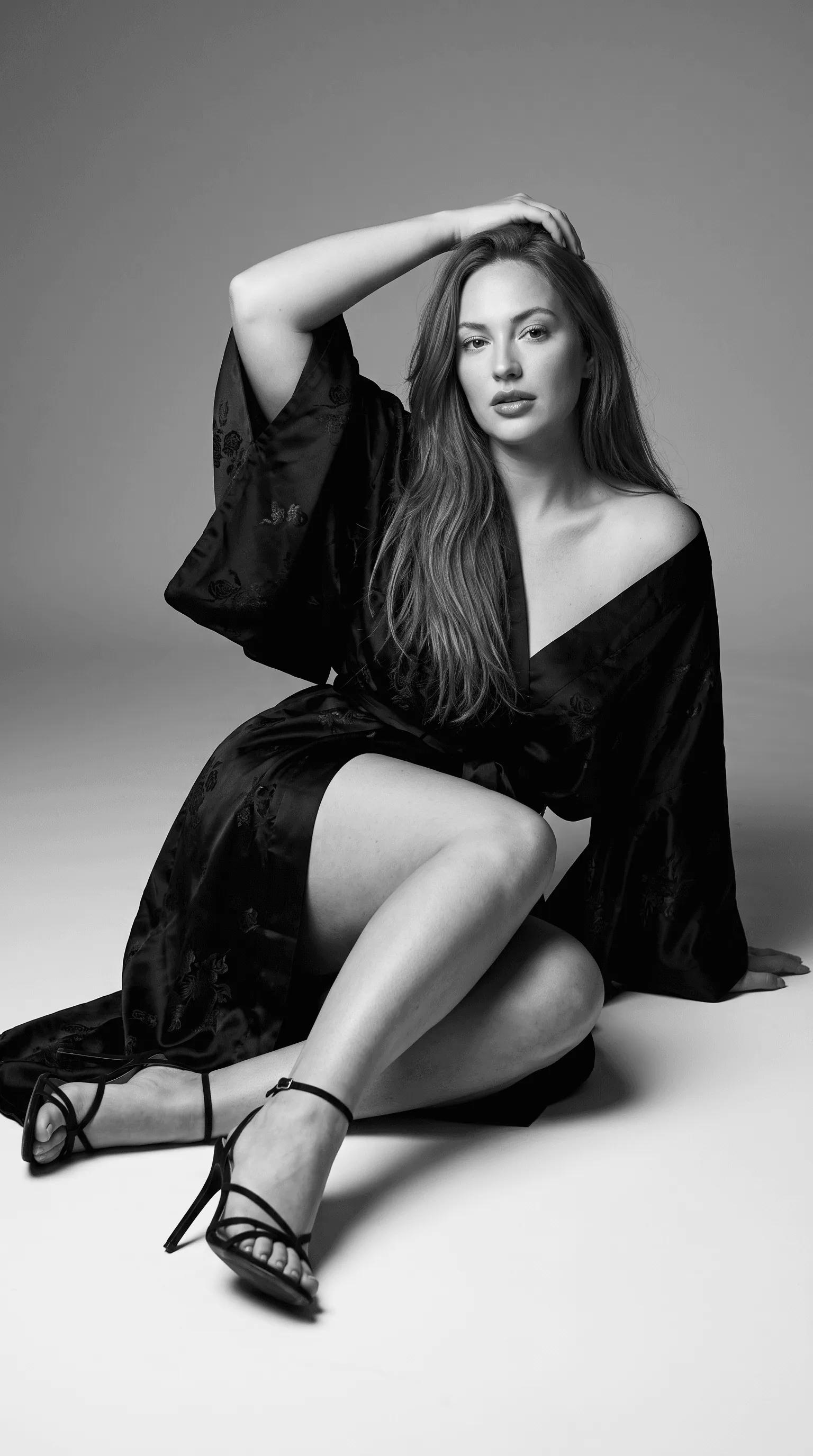 Monochrome Kimono Editorial 1 of 3