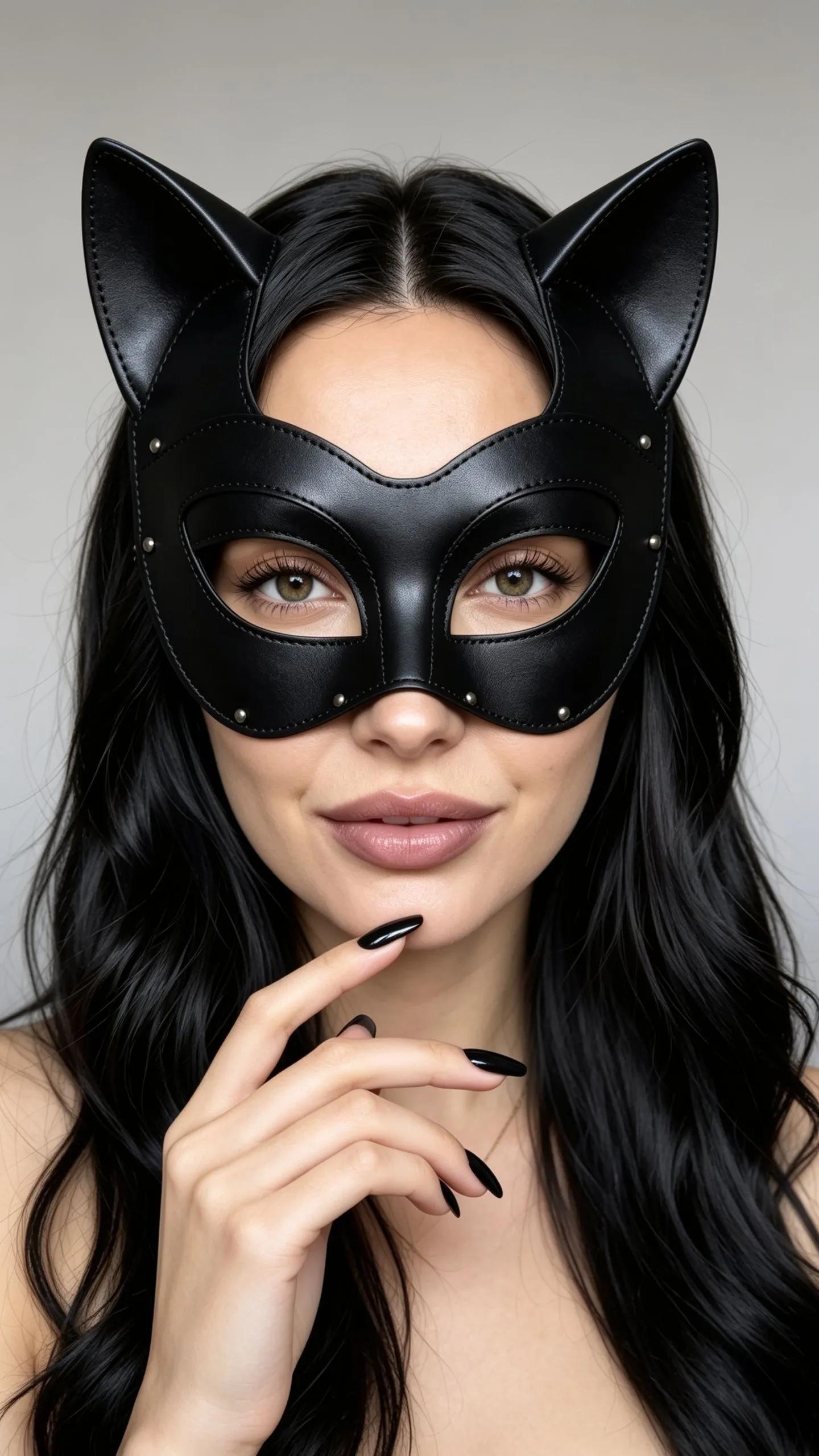 Leather Cat Mask 1 of 3