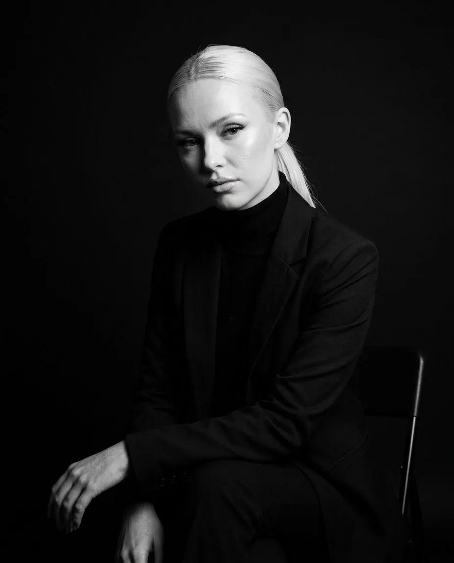 Black and White Headshot Carousel 2 of 3