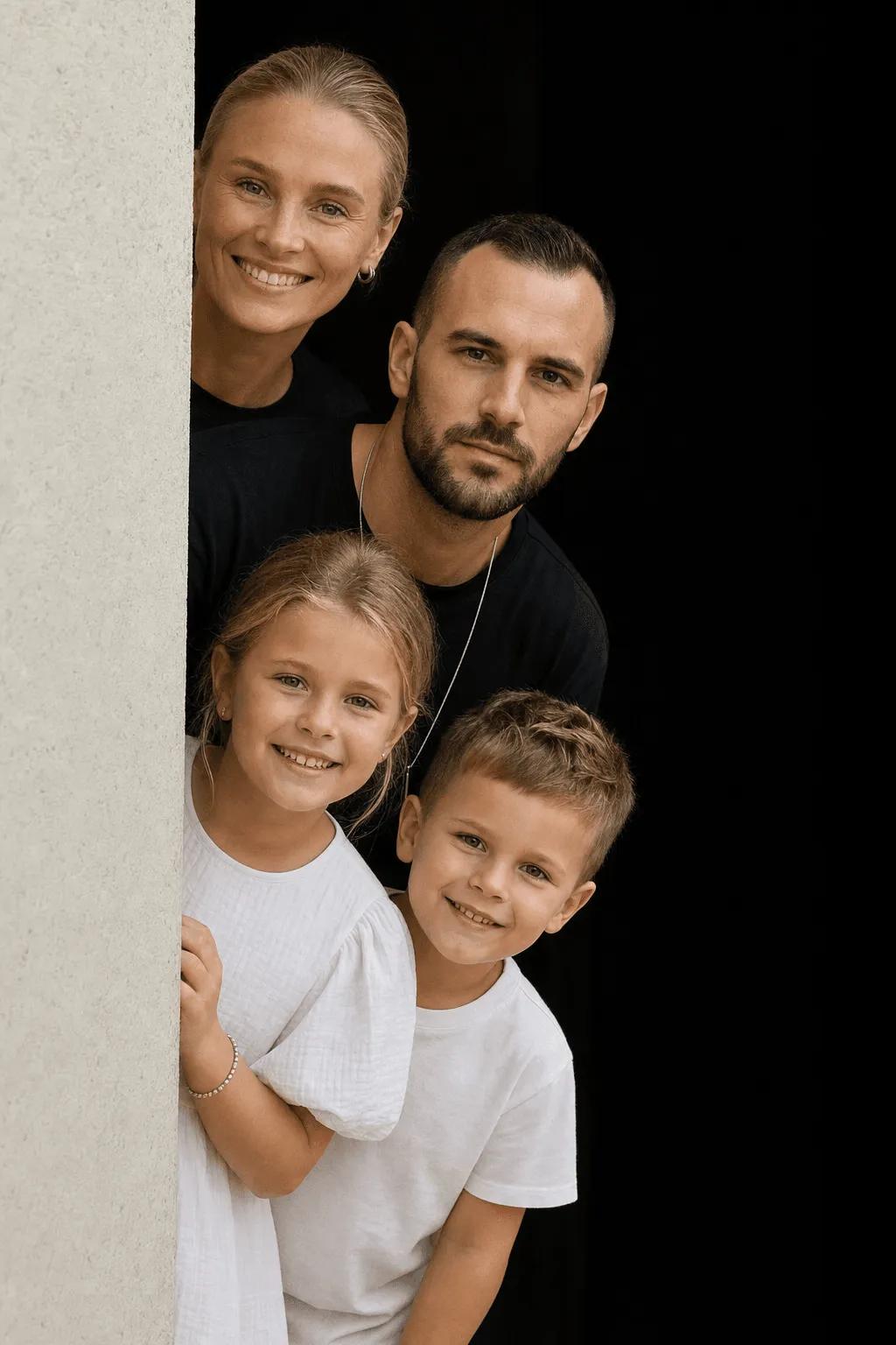 Family Peek Wall