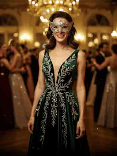 Masquerade Elegance background blur