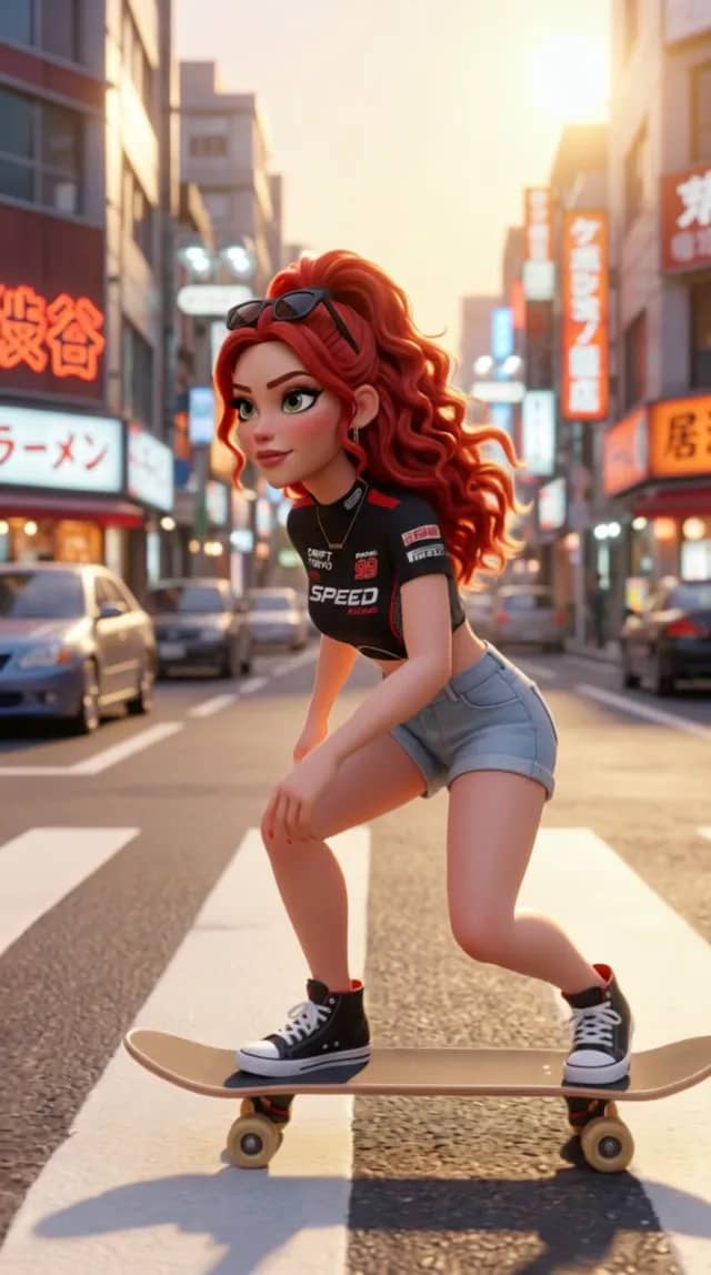 Skateboard Street Ride