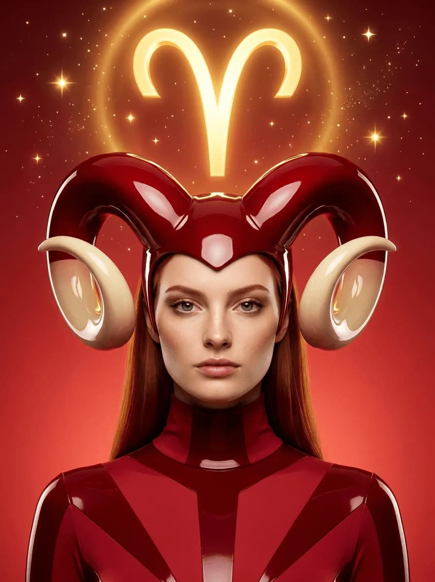 Aries Zodiac Portrait