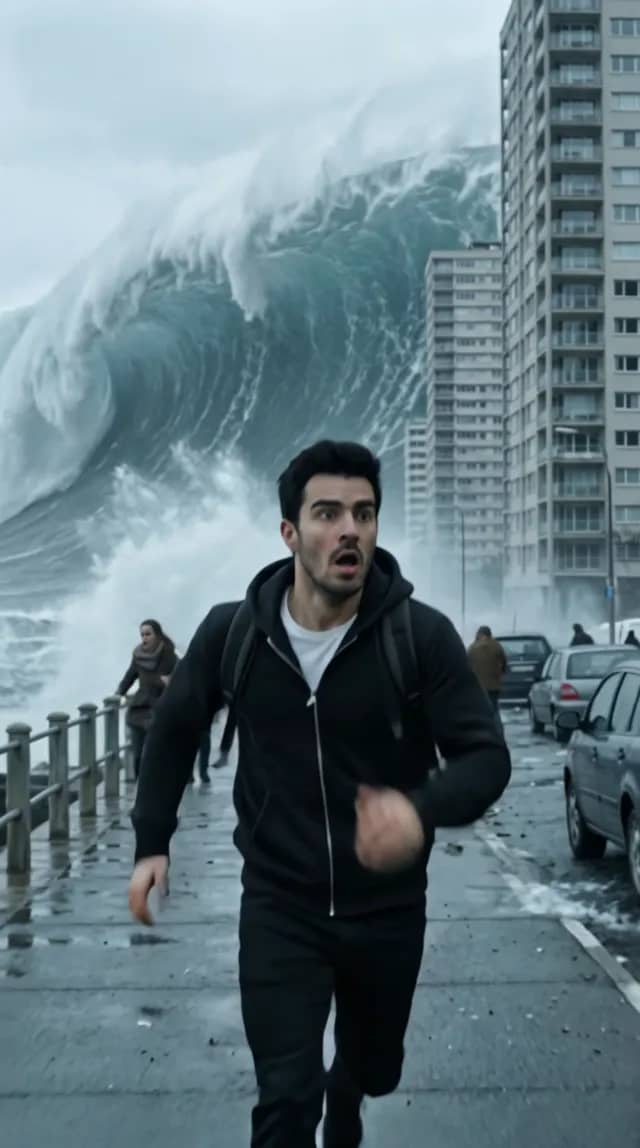 Tsunami Chase Scene