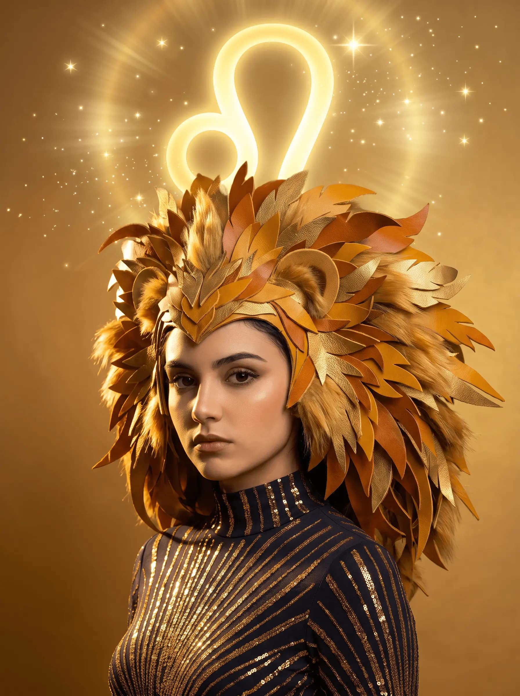 Leo Zodiac Portrait
